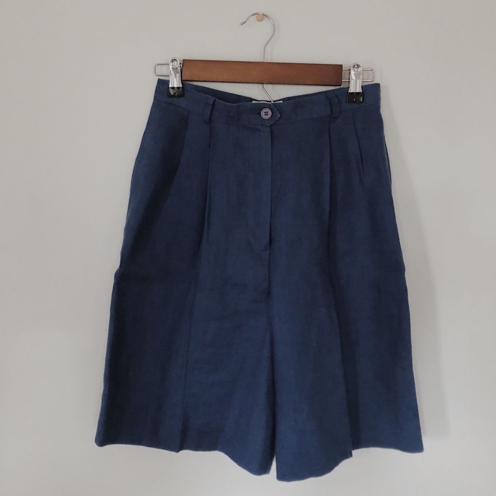 Blue Talbots Trouser Shorts